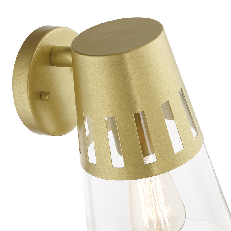 Margaretta Wall Light, Soft Gold, 11" H x 7" W x 7.75" D