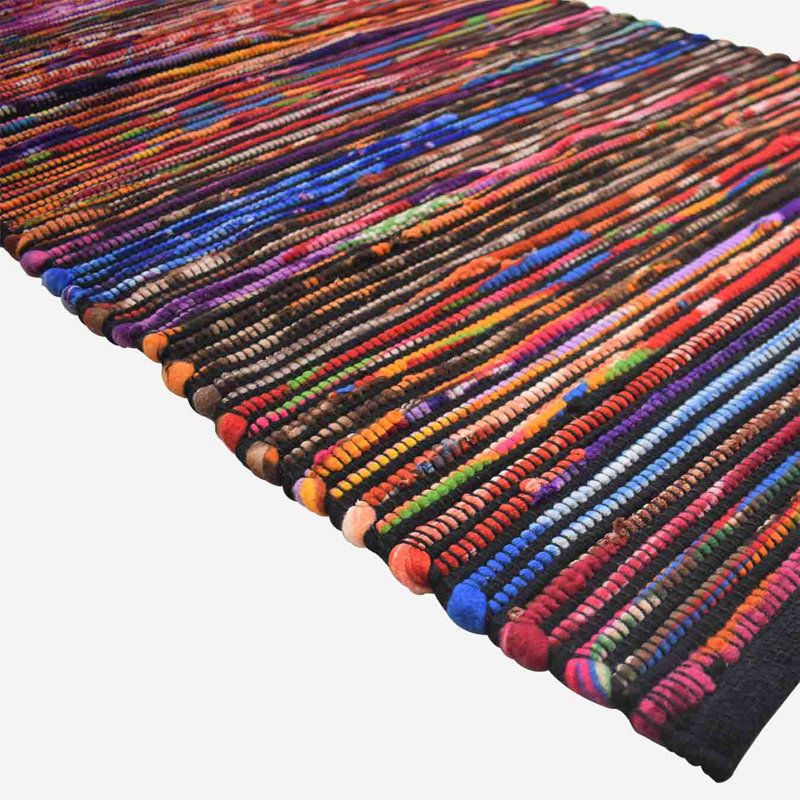 Joleen Striped Hand Woven 70cm X 130cm Indoor / Outdoor Area Rug