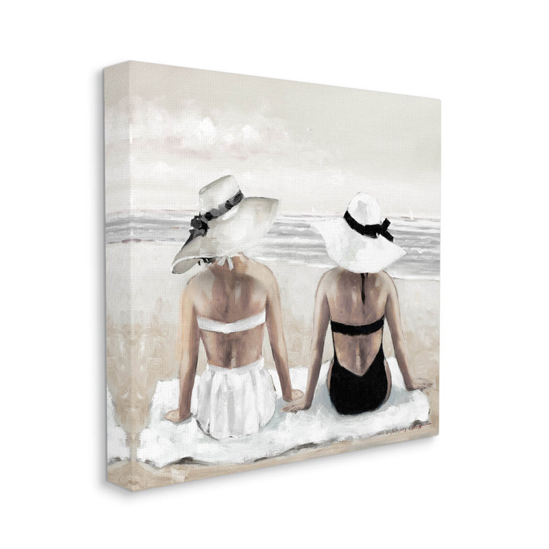 «Beach Friends Ocean Shore», art mural par E. Anthony Orme, H 36 po x l 36 po x P 1,5 po