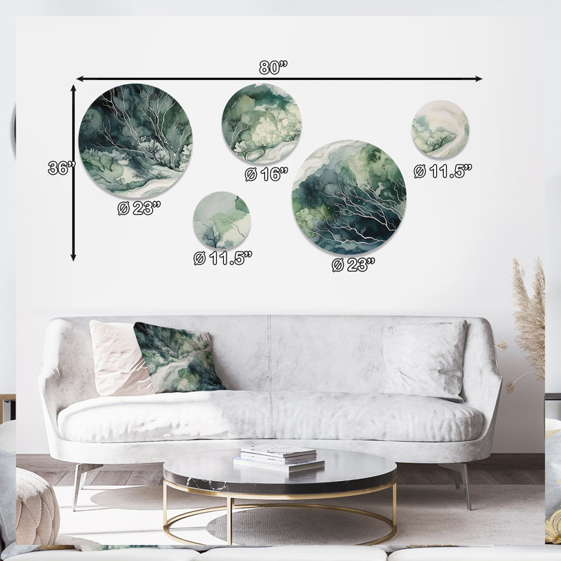 Abstract Wall Decor on Metal
