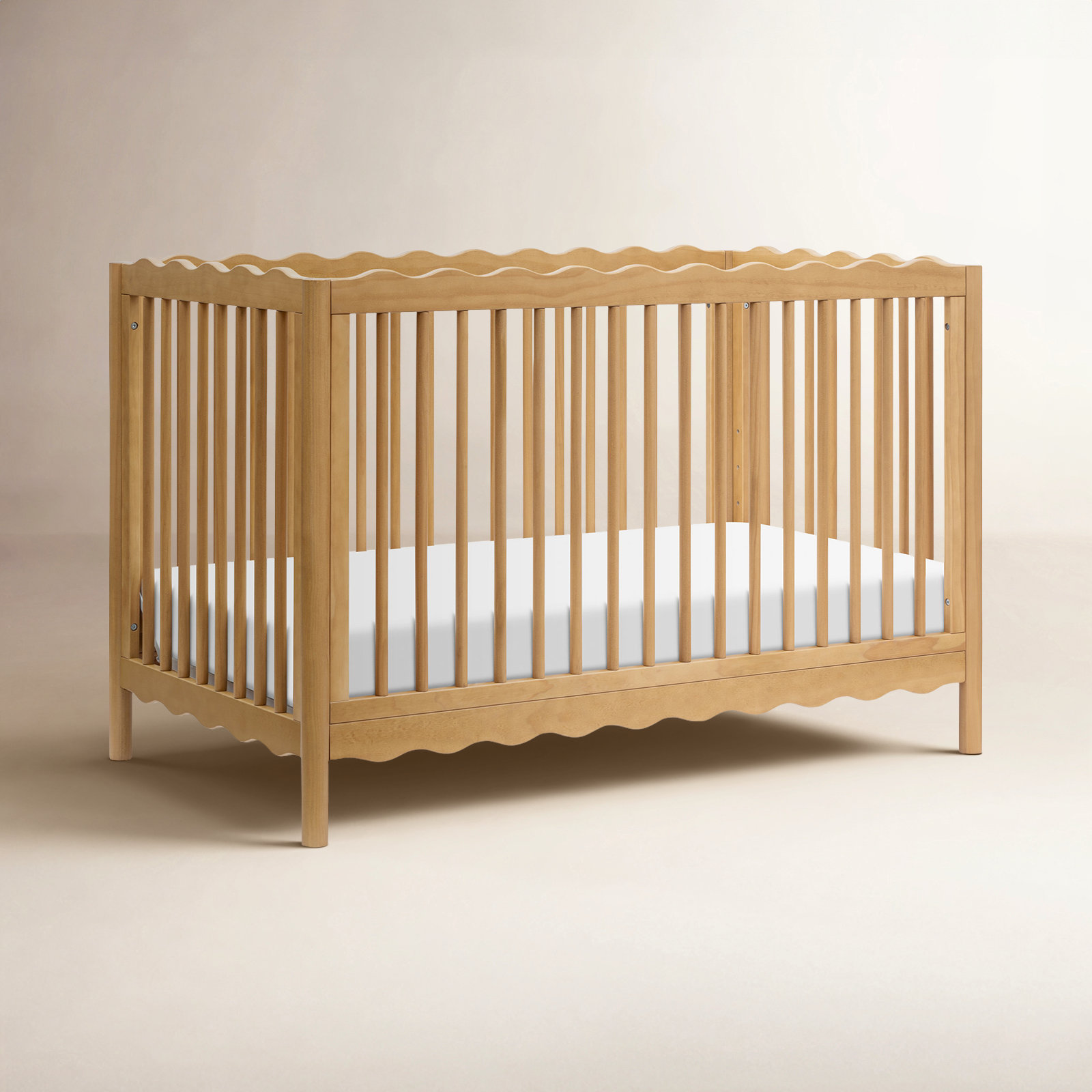 Swell Pine 4-in-1 Convertible Crib, Honey