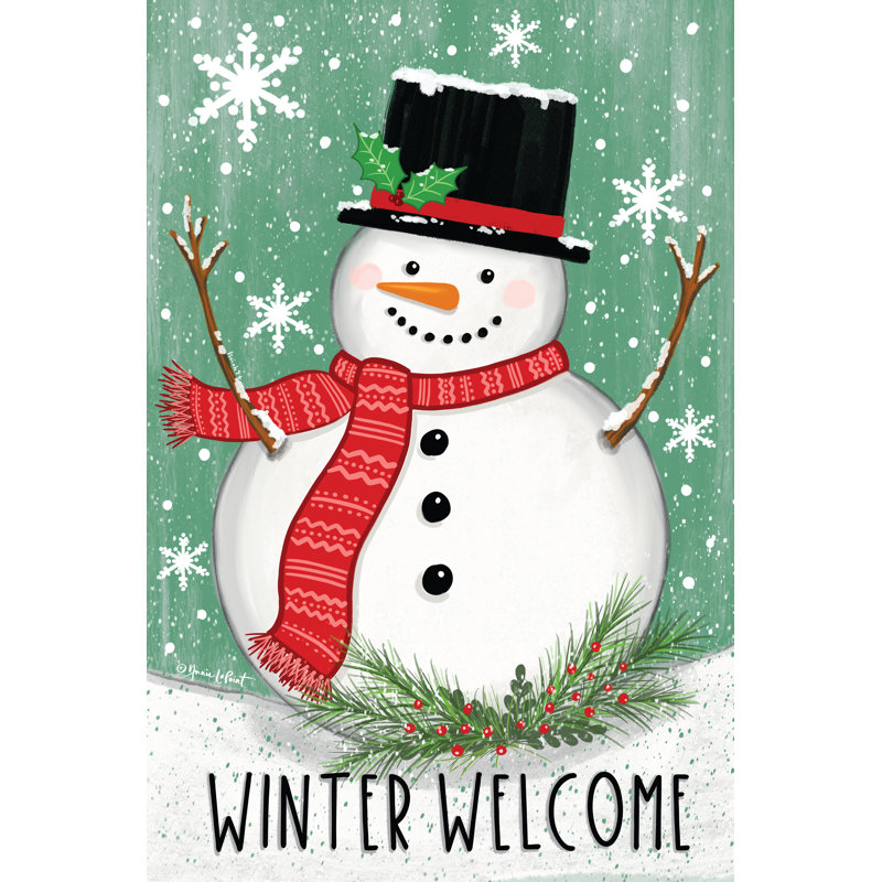 Bonhomme de neige Janiyia Winter Welcome par Annie Lapoint, H 36 po x l 24 po
