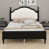 Structure noire + tissu beige