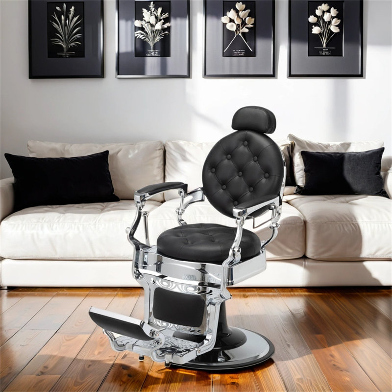 Fauteuil de massage Margetts, Noir, noir, noir, noir, Argent argent