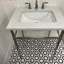 Carreau de mosaïque en porcelaine polie Stately Geo Hex 9 "x 11"