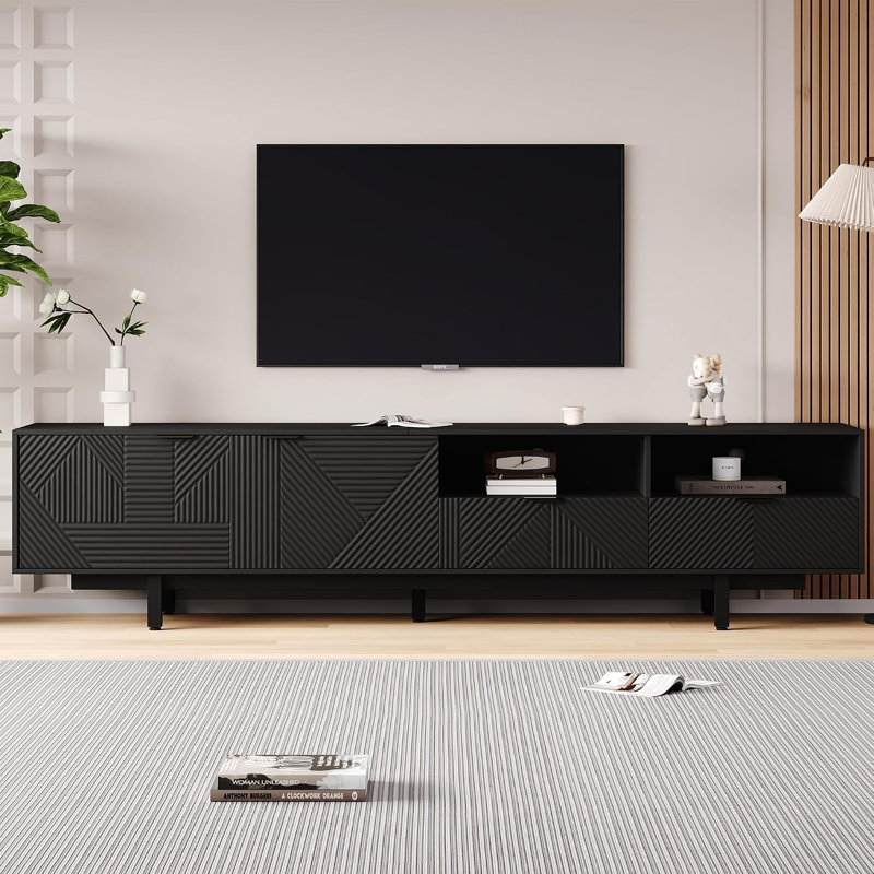 TV Stand for TVs up to 88", Black