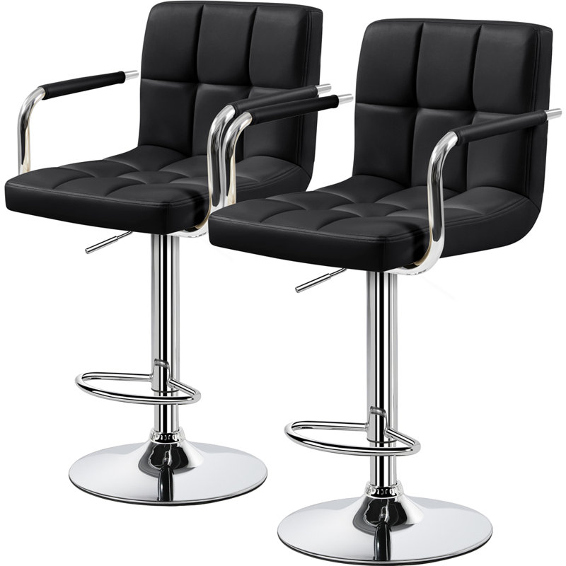 Tabouret de bar Pete, Noir, noir, noir, noir