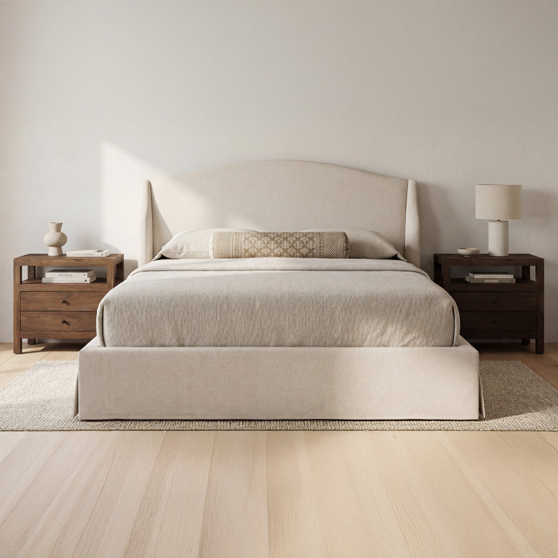 Weston King Storage Bed Cream, Cream, Queen