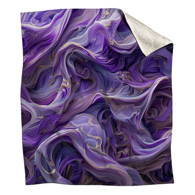 Couvertures fluides en tissu mauve