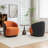 Stith Velvet Upholstered Swivel Barrel Chair-1880817590