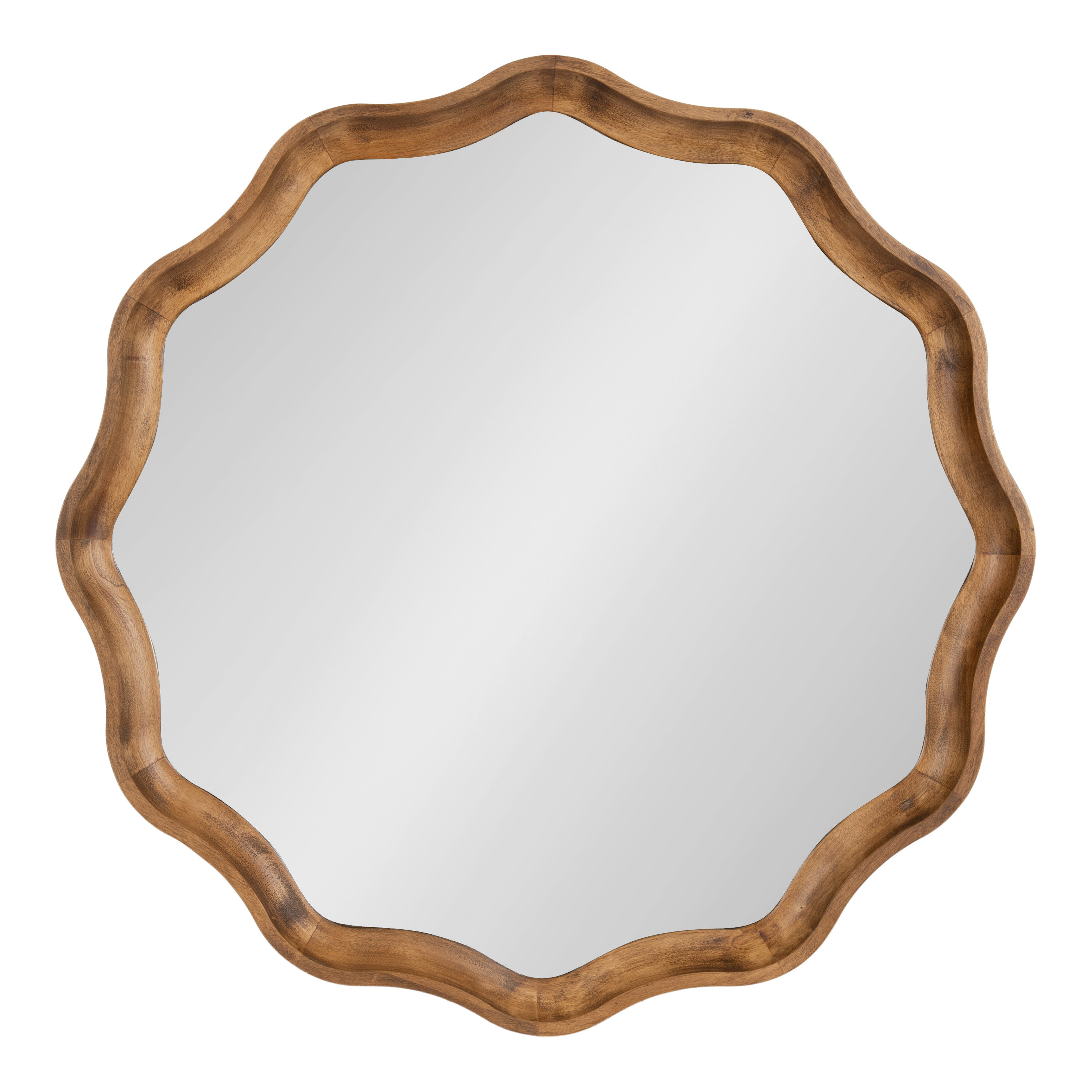 Canonbury Wood Scalloped Wall Mirror & Reviews | Joss & Main