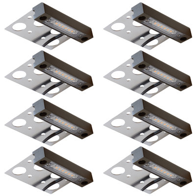 Integrated LED Aluminium Step Light Pack