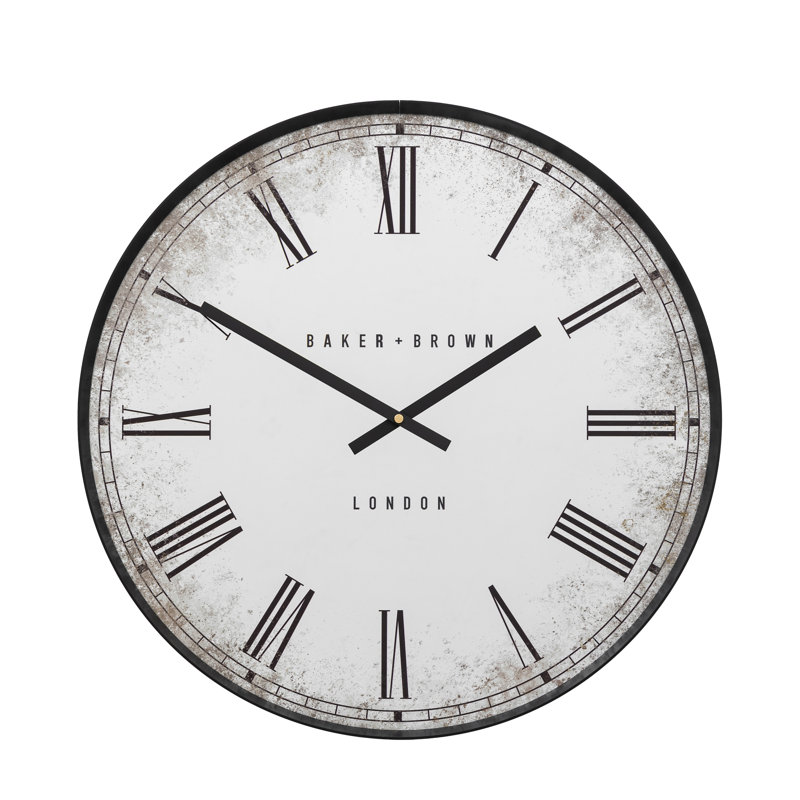 Chester Wall Clock 50cm, Black