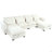 U-Shaped Freely Transformable Modular Corner Sofa With Two Ottomans