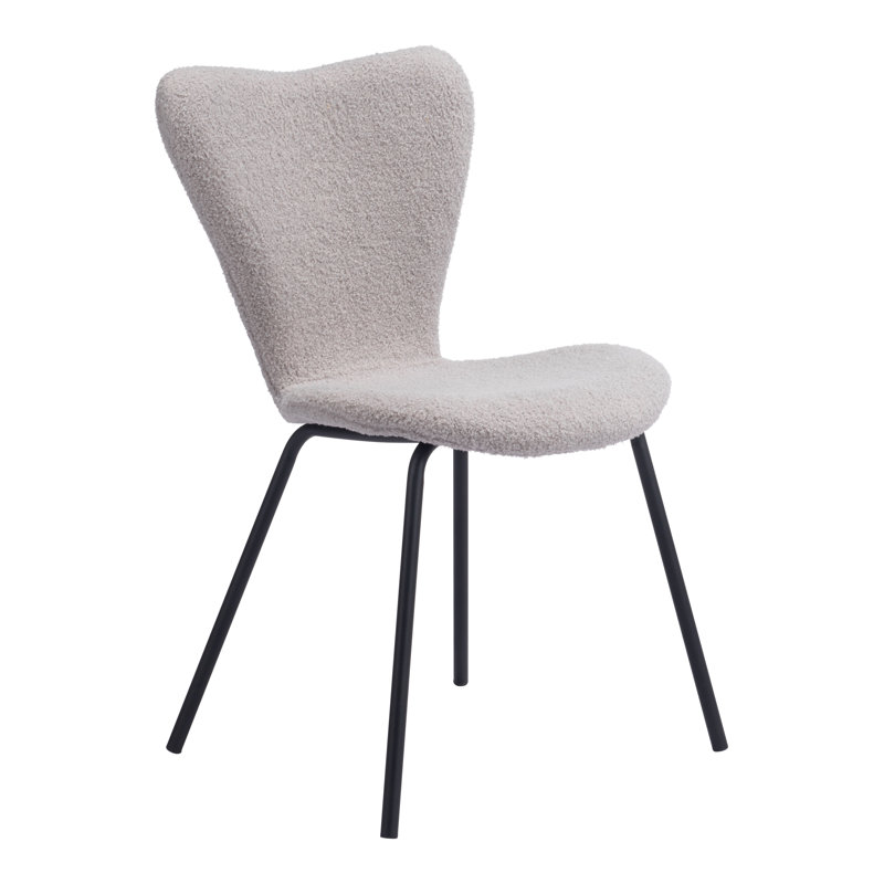 Ensemble de 2 chaises Roselin, Gris clair