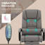 Vibration Massage Faux Leather High-back Executive Chair For Office Relaxation