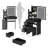 Bedside Cabinet Vanity Table-319900363