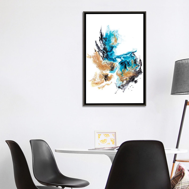 «Eucalyptus II» par Sissi et Seb - impression d'art graphique, Toile blanche encadrée, H 40 po x l 26 po x P 1,5 po