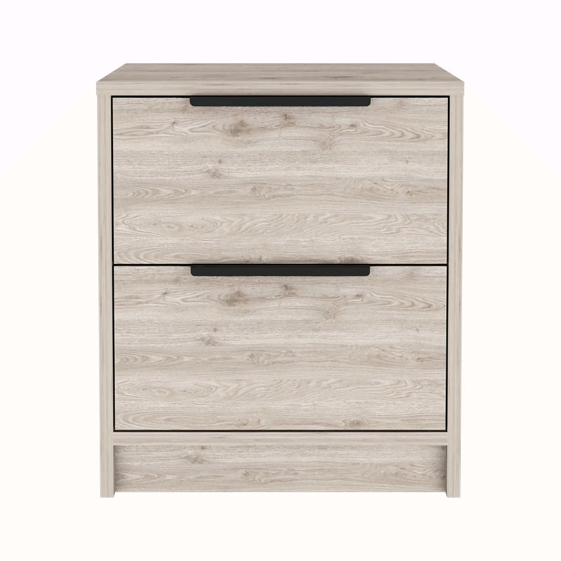 2-Drawer Nightstand, Natural