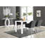 Pivero High Gloss Rectangle Dining Table With Velvet Dining Chairs-102156663-102156666