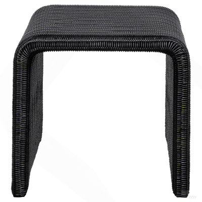 Gage Black Square End Table