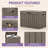 45 Gal (170L) Weatherproof Resin Deck Storage Box, Woodgrain Effect, Easy Assembly-128895143