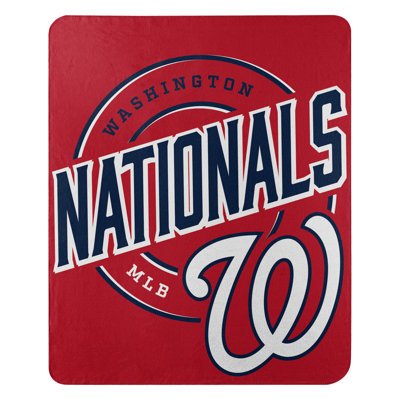 MLB Washington Nationals Fleece Throw Blanket, Baseball Fan Decor, 50x60 Inches
