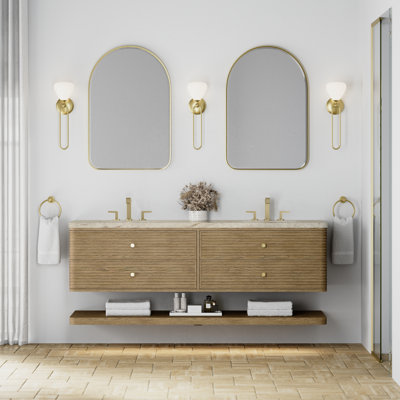 Meuble-lavabo double l 72 po Allamari