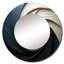 Geometric Spiral I - Abstract Spirals Unique Mirror, Modern Large-99618037
