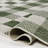 Drora Traditional Geometric Bold Gingham Green/Cream Indoor/Outdoor Rug-2018184232