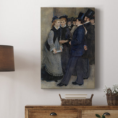 Laissant le conservatoire (La Sortie du conservatoire) -Galerie sur toile tendue par Pierre-Auguste Renoir