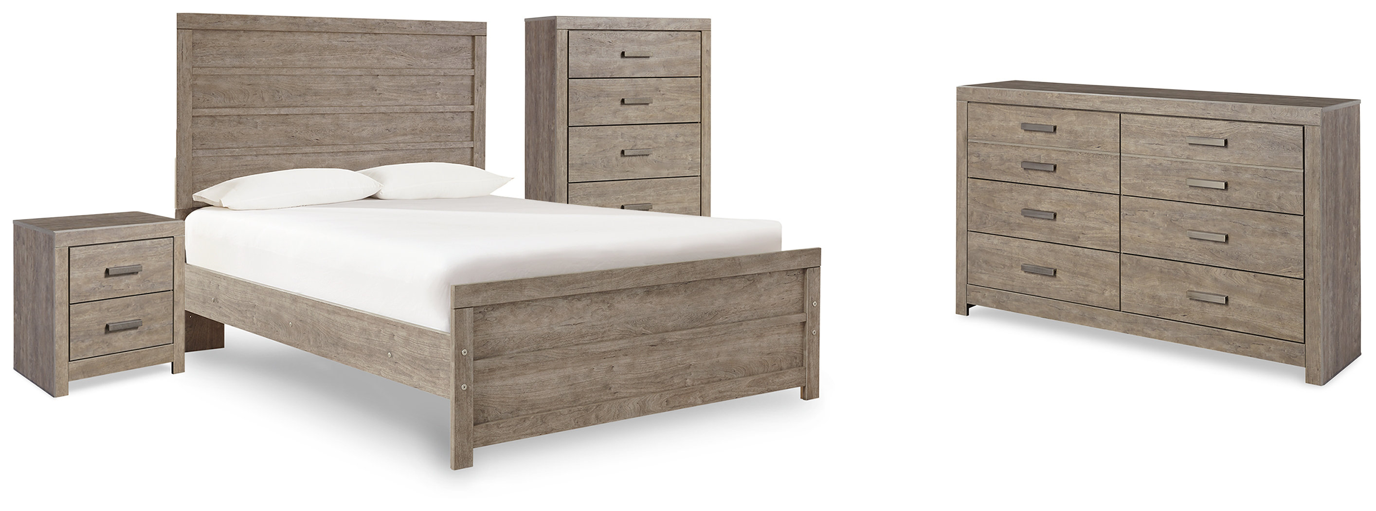 Culverbach Full Panel Bed, Dresser, Mirror, Chest and Nightstand