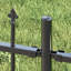 Vidaxl Garden Fence Powder-Coated Steel-116797819-116797820