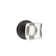 Passage Modern Square Crystal Knob with Disc Rose