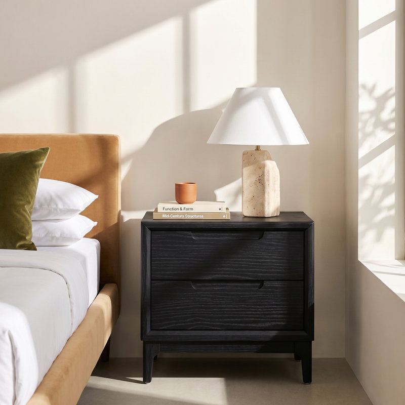 Rise 24'' W Nightstand, Black