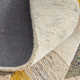 Binada Hand Tufted Graphic Chevron Blue/Gray/Gold Area Rug