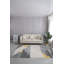 Tapis gris touffeté à la main