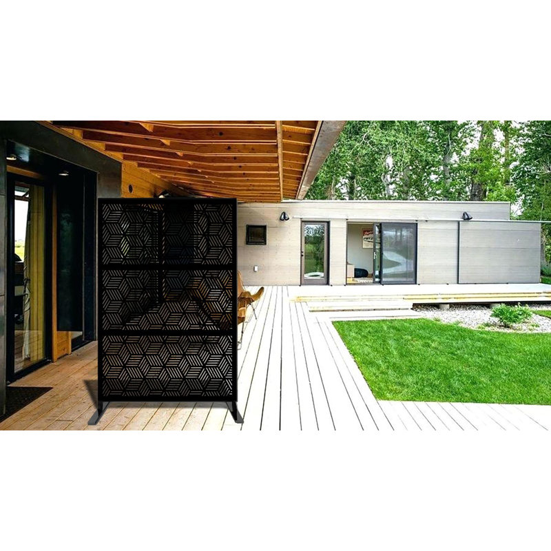 1.2m x 1.9m Privacy Fence, Black