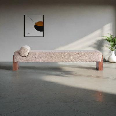 Nilan Polyester Blend Upholstered Bench