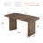 62" Dining Table for 6-8, Rectangular Wooden Kitchen Table with Double Pedestal Base-462456522