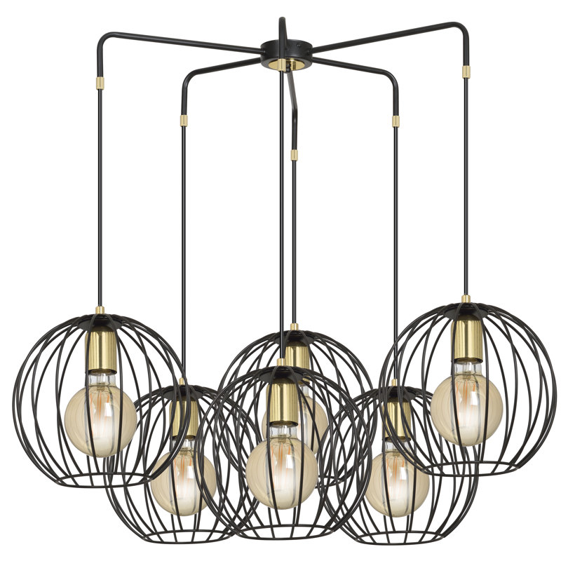 Cirillo 6 - Light Sphere Pendant, Black