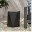 Table d'appoint de patio avec plateau pentagonal et base solide-819365796