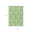 Tapis extérieur lavable géométrique vert et bleu lime 5 pi x 8 pi