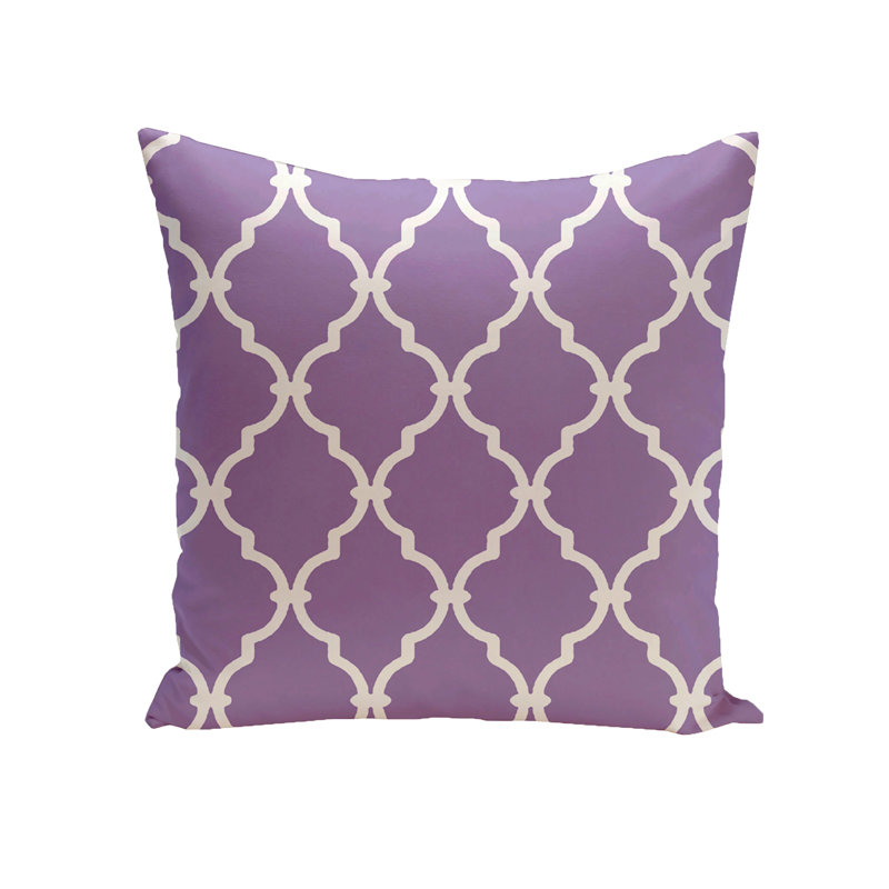 Reversible Throw Pillow, 16" x 16", Purple