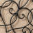 23"D Traditional Floral Iron Scroll Outdoor Wall Decor