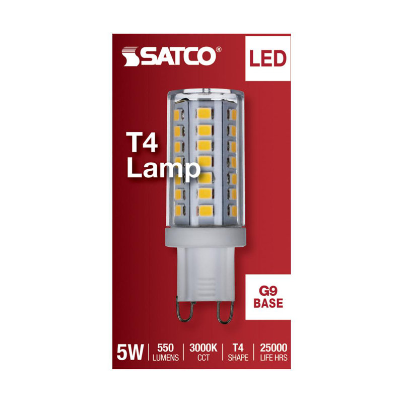5 Watt Clear LED Bulb, 3000K