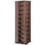 Wood 5' H Media Shelves, Media Storage Cabinet, Rotating Media Tower, Holds up to 952 CDs