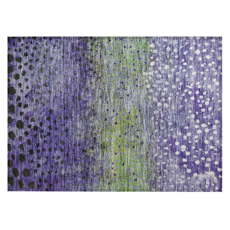 Chayil Area Rug with Non-Slip Backing, Rectangle 1'8" x 2'6"