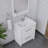 Feike 30'' Single Bathroom Vanity with Solid Surface Top-1814196968