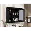 Armoire de rangement pour miroir de salle de bain 35 po x 28 po - Moderne, polyvalente, armoire avec design moderne, beaucoup d'espace